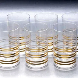 sorath (Pack of 6) Plastic Unbreakable Transparent Water/Juice Plastic (300 ml) Glass Set Water/Juice Glass-picture-28