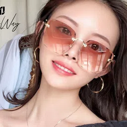 gansta Toughened Glass Lens, UV Protection Rectangular Sunglasses (Free Size) image 4