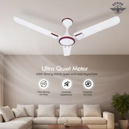 dysor 50W Energy Efficient Fan | 3 Blade Premium Designer | Ultra Quiet 400 RPM Motor with 12 Months Warranty 1200 mm Ceiling Fan image 2
