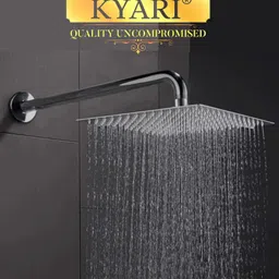 kyari - 12 X 12 Ultra Slim EXTRA HEAVY Shower Complete set with 24inch Shower Arm S642 Fixed Mount-picture-12