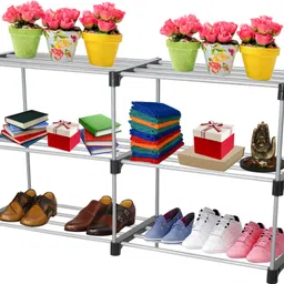 flipkart perfect homes studio Metal Open Book Shelf image 3