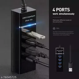 Gift Collection USB HUB 3.0 4 Port USB Hub 3.0 Adapter Cable with 5Gbps Speed USB Adapter image 2