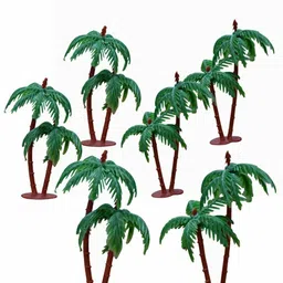 imtion ® (20 Pcs Tree Crafts Artificial Mini Tree for 3-D Models, Project Making, Hobby Crafts, Bird Houses, Toys; Qty: 20 pcs; Size 4 Inches (Approx.) : Coconut-picture-20