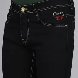 wanted Solid Men Denim Black Denim Shorts image 5