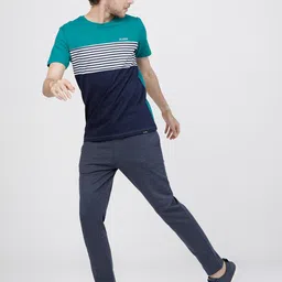 highlander Men Solid Blue Track Pants image 5