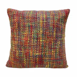 house of silko Yellow Abstract Silk 16 x 16 Inches Cushion Cover image 4