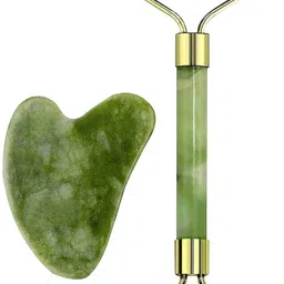 fashion storm Jade-02 Jade Roller + Guasha Set Massager-picture-22