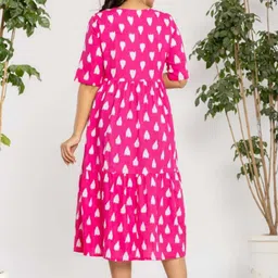 laxmi fashion Women Ikat, Printed Viscose Rayon Gown Kurta image 2