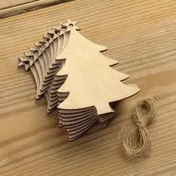 totpot Christmas ornament set of 10 Wooden Cut-outs-picture-21