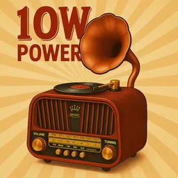 fire turtle FR22 Vintage FM Radio with USB, Bluetooth & Built-in Speaker for Home FM Radio image 4