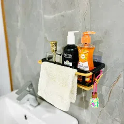 aura creative bathroom self Plastic Wall Shelf-picture-17