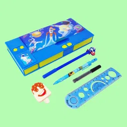 parteet Stationery Combo Pencil Box with Calculator Art Plastic Pencil Box-picture-15