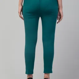 diamond ruby Women Regular Fit Green Wool Trousers image 2