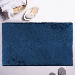 LUXEHOME INTERNATIONAL Blue Solid 1600 GSM Bath Rug-picture-2