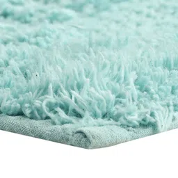 SASHAA WORLD Blue Set of 2 Striped Anti Skid Bath Rugs image 5