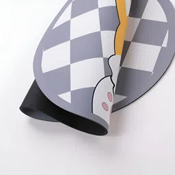 UMAI Grey Printed Bath Rug image 4