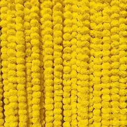 rg 5Pcs Artificial Marigold Flower Mala for Diwali, Puja, Wedding, Festival Plastic Garland-picture-23