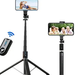 Tryonce P100 3-in-1 Bluetooth Selfie Stick Tripod | 5.7 Feet Extendable | Wireless Remote Bluetooth Selfie Stick-picture-15