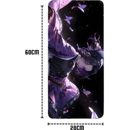 Eshaaver Laptop & Desktop Mat Tomioka & Geto Animie Printed Anti-Fray Cloth & Spill Proof Mousepad image 2