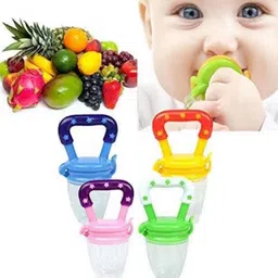 muphin trading company Fruit Shape Teether/Teething Chew Toy, Baby Fruit/Food Feeder(pack of-4) Teether and Feeder image 2