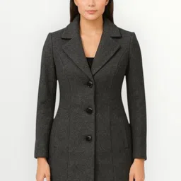 pepzoo Women Solid Double Breasted Casual Blazer image 1