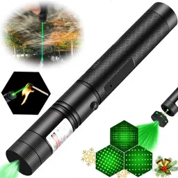 XORTIC Green Laser Pointer Pen Beam with Stylish Disco Light 5 Mile + Battery image 1