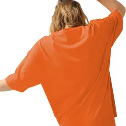 leotude Casual Regular Sleeves Printed Women Orange Top image 3