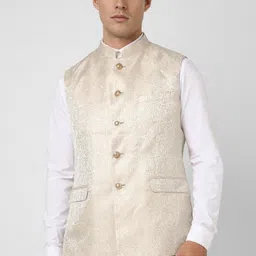 van heusen Solid Men Waistcoat image 4