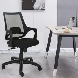 vistro Fabric Office Adjustable Arm Chair-picture-13
