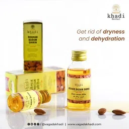 vagad's khadi Herbal Roghan Badam Shirin Oil (Sweet Almond Oil) Hair Oil image 2