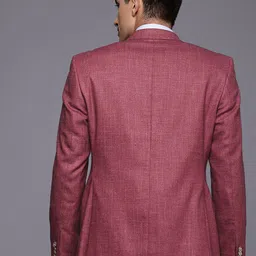 raymond Men Solid Bandhgala Formal Blazer image 5