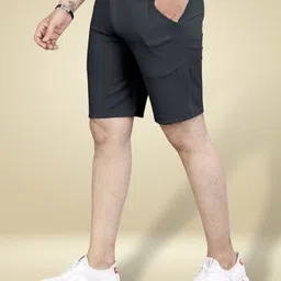 hvtextil Solid Men Grey Chino Shorts-picture-10