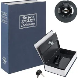 Book Safe |Cash Saving | Save for Cash| Secret Hidden Metal Lock Safe Locker-image-23