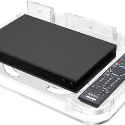 gloxy Unbreakable Setup Box stand/WiFi Router/DTH Telephone/Mobile Shelf/Holder Acrylic, Plastic Wall Shelf-picture-12