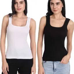 nrv creation Women White, Black Camisole-picture-27