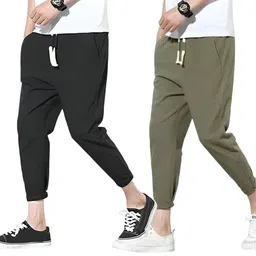fashion sark Pack of 2 Men Solid Multicolor Track Pants-picture-18
