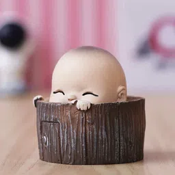 ecraftindia Little Monk Buddha Multicolour Polyresin Showpieces image 1