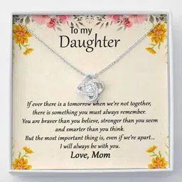 rakva Gift Daughter , Daughter Gift From Mom I Will Always Be With You Rhodium Cubic Zirconia Sterling Silver Pendant Set-picture-26