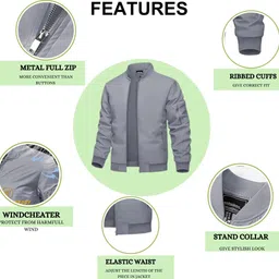 megnetar Men Solid Casual Jacket image 5