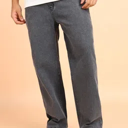 montrez Men Straight Fit Mid Rise Grey Jeans-picture-20