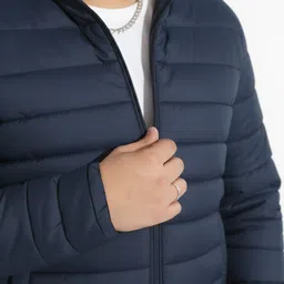 unstd Men Solid Puffer Jacket image 2