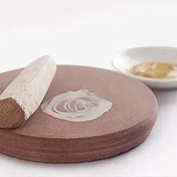 Chandan rubbing Stone chakla Pata with Chandan Stick -4inch for Pooja patha [Chandan with -1 Stick ] Board-image-72