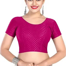 priyanka traders Round Neck Women Blouse-picture-29