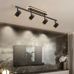 Beverly Black Aluminium LED Ceiling Light By Smartway Lighting image 1