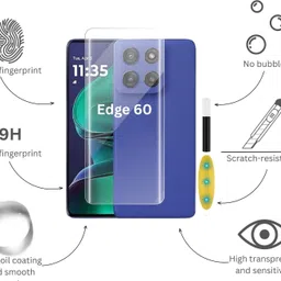KWINE CASE Edge To Edge Tempered Glass for Moto Edge 60 5G image 4