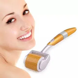 choudhary acupressure Face Derma Roller For Hair And Beard Regrowth 1mm Gold Colour Medical Reacher & Grabber-picture-28