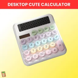 syara Desktop Cute Calculator, 12-Digit Large Display With Aesthetic Candy ColorP36 Desktop Cute Calculator, 12-Digit Large Display With Aesthetic Candy ColorE36 Basic Calculator-picture-47