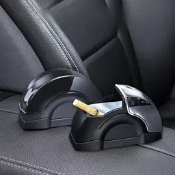 vystra Black Plastic, Stainless Steel Ashtray image 2