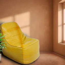 charan traders 4XL GIGLICK 4XL Bean Bag Cushion and Footrest Filled with Beans Bean Bag ChairWith Bean Filling image 2