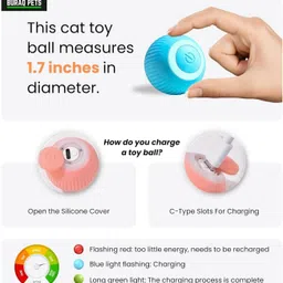 levodorm Smart Gravity Self Roller Ball Cat Toy, Interactive Automatic Rolling Handball image 3